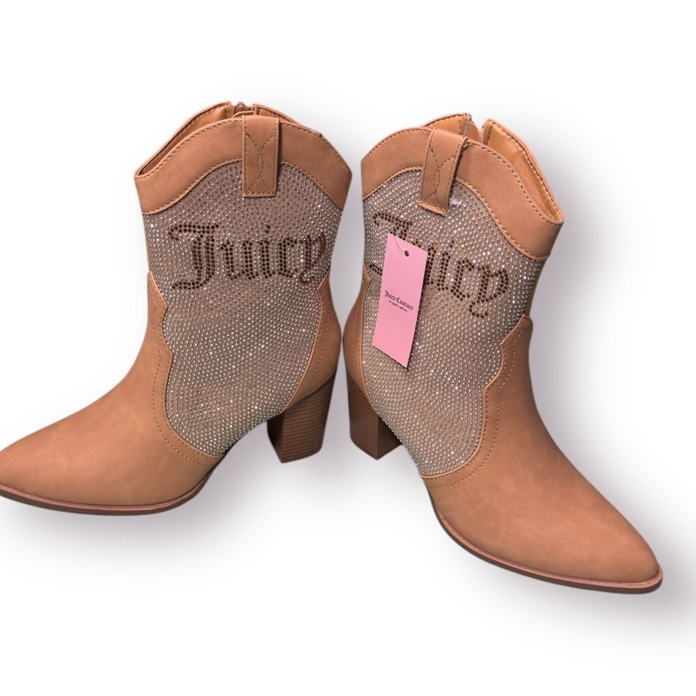 Juicy Couture Cottagecore Boots‎ Women's Tamra Western Style Boots Size 8.5